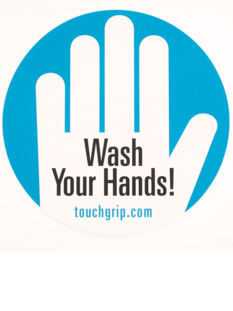 Wash Your Hands! Durable Label