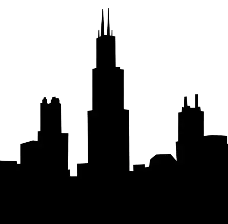 Chicago custom label printing - Chicago Skyline Icon